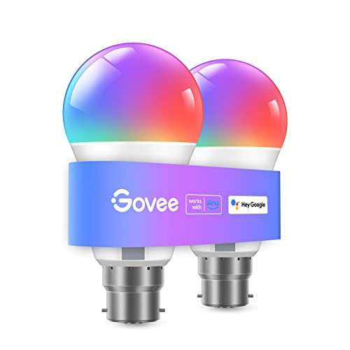 Govee RGBWW Smart Bulbs, WiFi LED Light Bulb with Music Sync B22 Sold by Govee UK